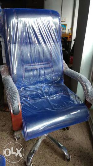 Brand new Black colour Boss chair with Wooden Handle & steel
