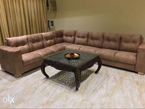 Brand new, L shaped, 8 seater sofa, made in