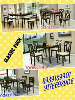Brand new excellent rubber wood dining table for