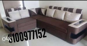 Brand new sofa made of quality materials. color