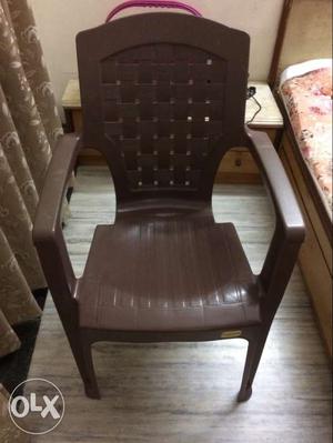Brown Monobloc plastic Armchair