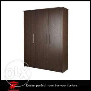 Brown Wooden 3-door Cabinet