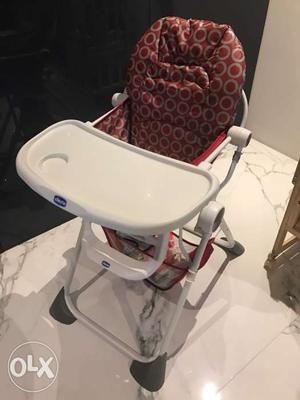 Chicco Baby White And Red High Chairs