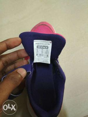 Decathlon shoe for Girl. size mentioned in the