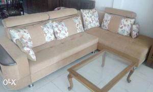 Full cushion corner sofa
