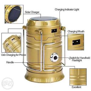 Gold Rechargeable Camping Lantern