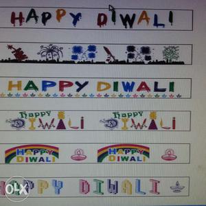 Happy Diwali Gift Packing Satin Ribbon