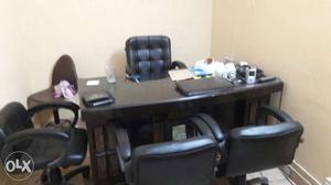 One office table size 6×3.With boss chair and 3