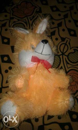 Orange And White Fox Plush Toy