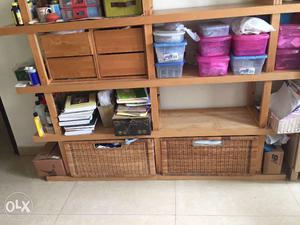 Pine wood book shelf/ storage/ organizer. Bought in the USA