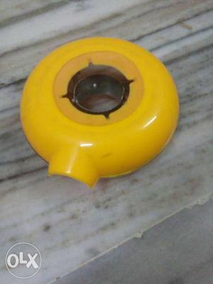 Round Yellow Plastic Case