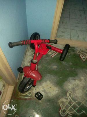 Toddler's Red Pedal Trike