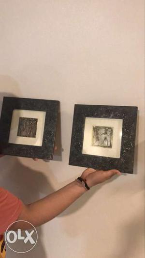 Two Black Ceramic Frames