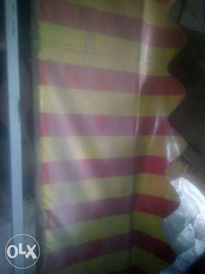 Yellow And Red Stripes Awning