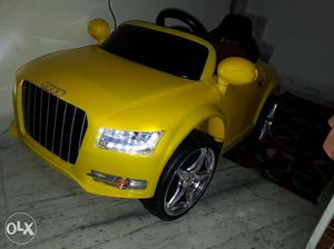Yellow Audi Ride-on Toy Car