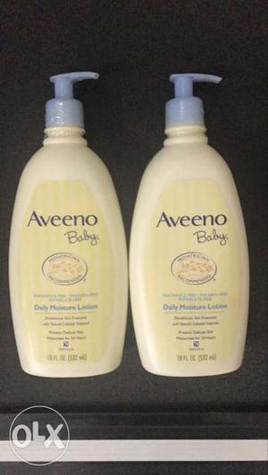 2 new sealed 18OZ Aveeno baby Daily moisture