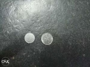 25ps and 10ps coins