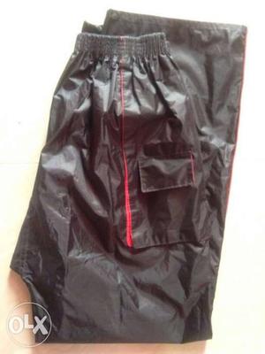 Black And Red Raincoat Trouser _ Brand New
