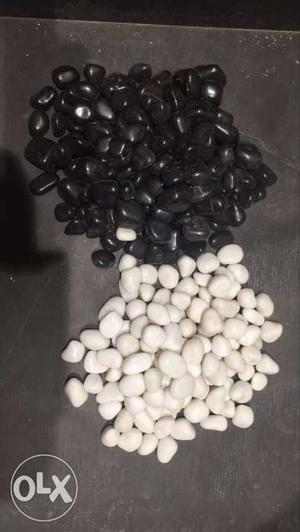 Black and White Pebbles - 190 Kgs each