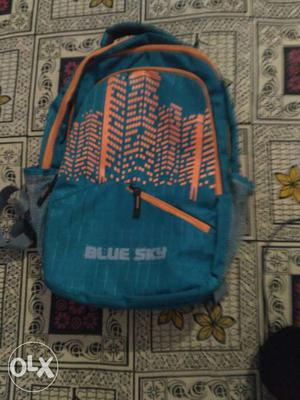Blue And Brown Blu Sky Backpack