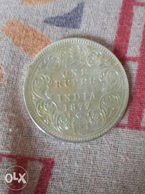 British rule 1 rupee coin 