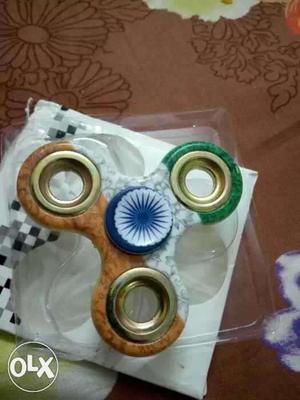 Brown And Green Fidget Spinner