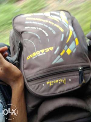 Brown, Blue And Yellow Backpack