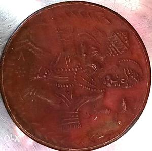 Brown Round Coin