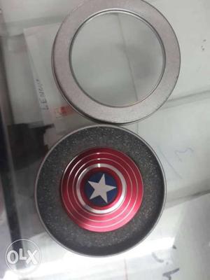 Captain America Fidget Hand Spinner In Box