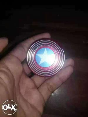 Captain America Fidget Spinner Hypnitic look when