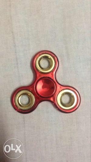 Gold And Red Hand Spinner