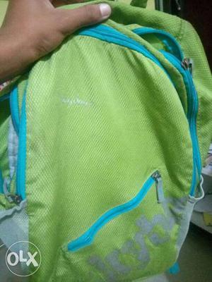 Green And Teal Mesh Backpack