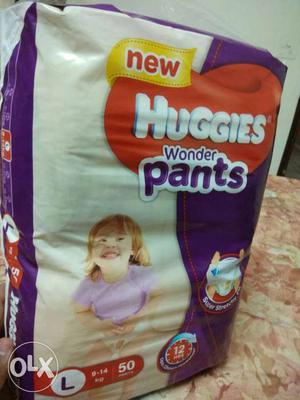 Huggies Diapers L size 50 Count.Sale