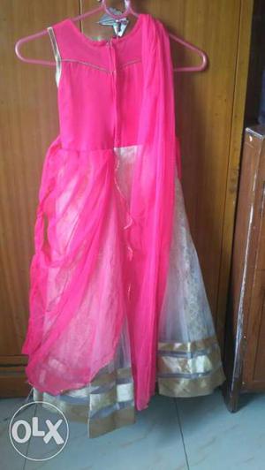 It's designer party gown for 3 to 4 year girl child