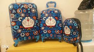 Kids trolly bags 21 inch, 18 inch, and ashell bag