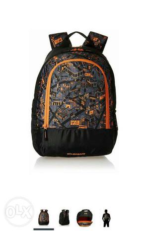New Wildcraft black casual backpack