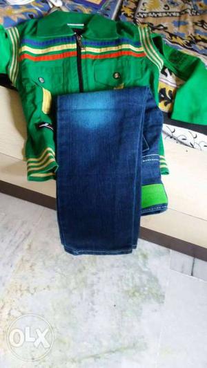 New jeans with shirt for 3 year kids