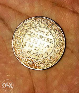  One Quarter Anna India.. George Vi King