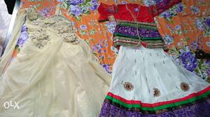 One time use gown,lehnga choli age 5-6