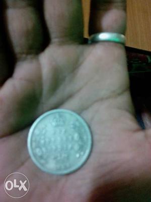 Pure silver old coin of emporer Edward 7