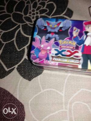 Purple, Red, And Brown Pokemon Trading Card Case