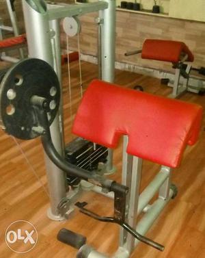 Red And Gray Biceps Trainer