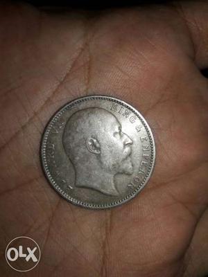 Round Man Profile Coin