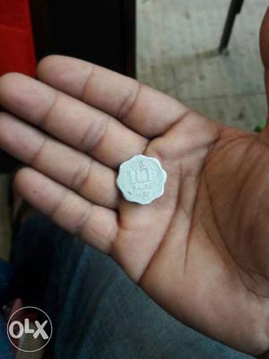 Scallop Silver 10 Paise Coin