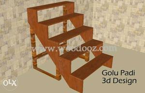 Similar looking unused heavy wooden gollu stand