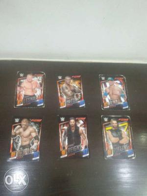 Six Wrestling Entertainment Trading Cards
