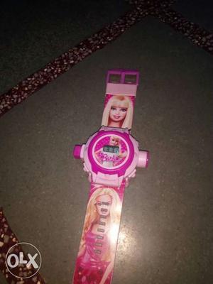 Toddler Girl's Barbie Theme Digital Watch
