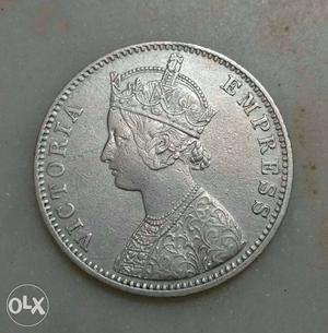  Victoria Queen 1 Rs coin