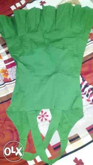 Women's Green Thick Strap Dress