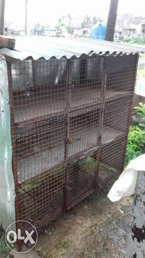 Brown Wired Pet Cage